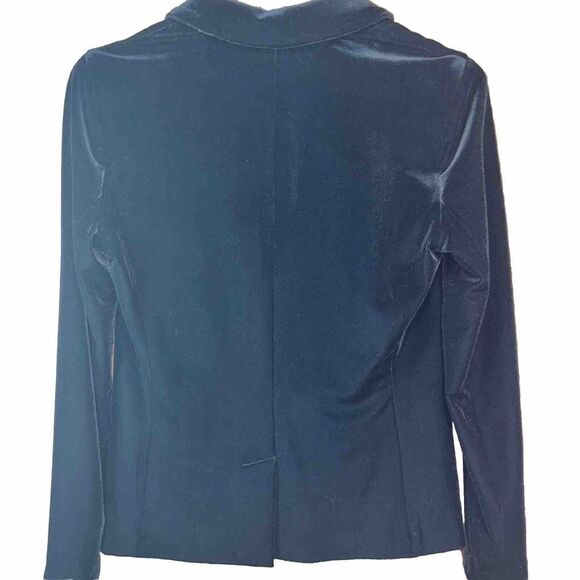 J. Crew Blazer Jacket Womens‎ 00 Black Velvet One Button Career, Professional - Picture 5 of 10